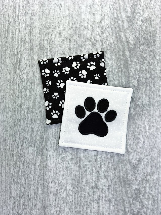 Coasters - Black - Giraffe - Set of 2 Coasters - Black - Giraffe - Set of 2