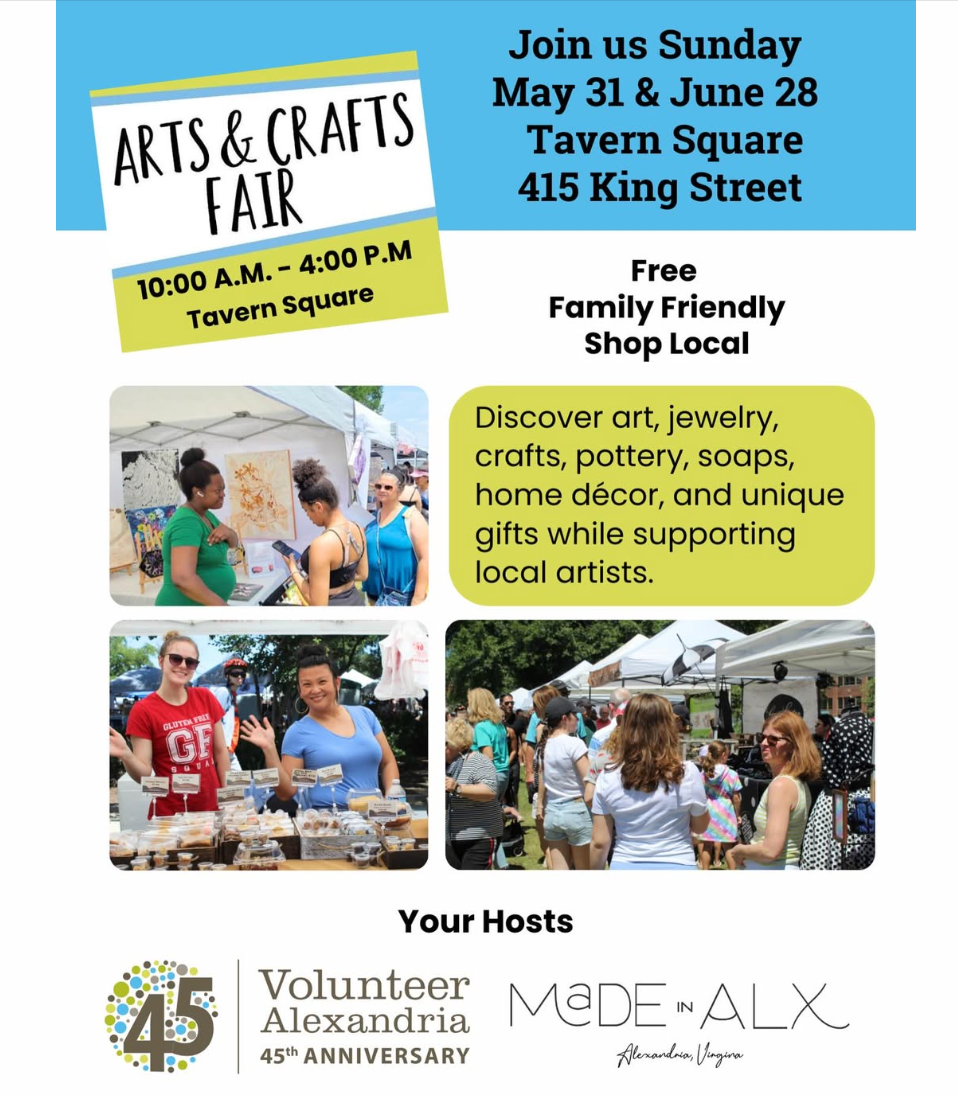 Volunteer Alexandria Craft Fair! - Sunday, May 31 | Made In ALX -The ...
